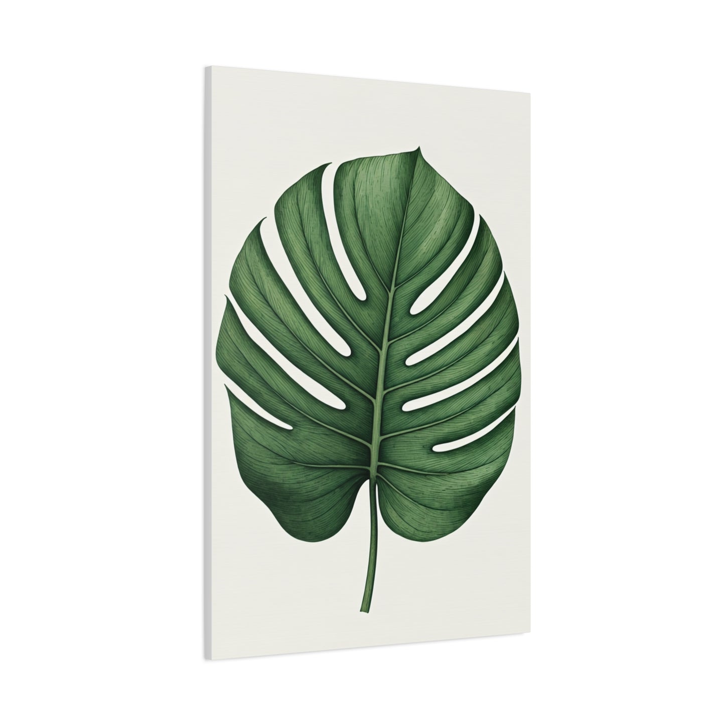 Monstera Leaf Illustration Wall Art & Canvas Prints