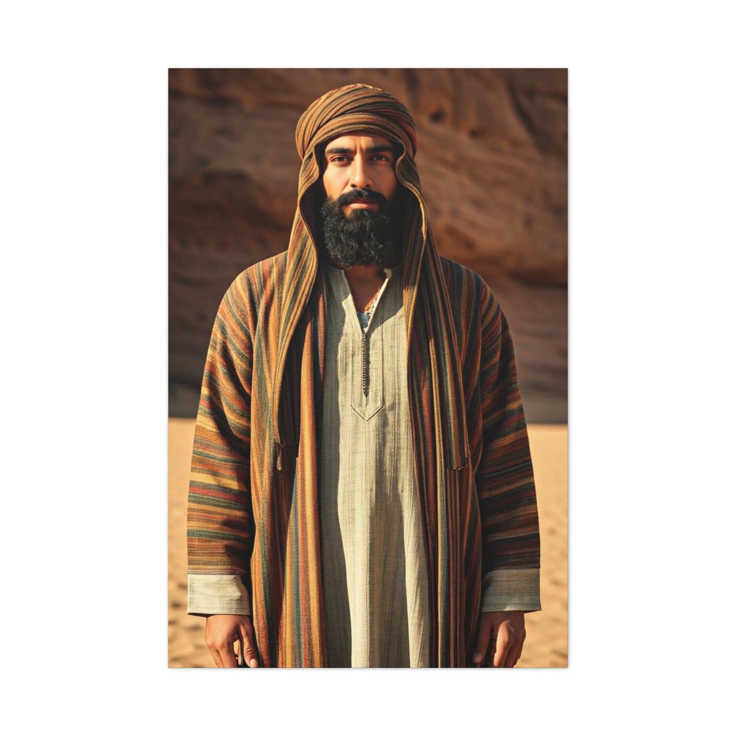 Desert Nomad Serenity Portrait Wall Art & Canvas Prints