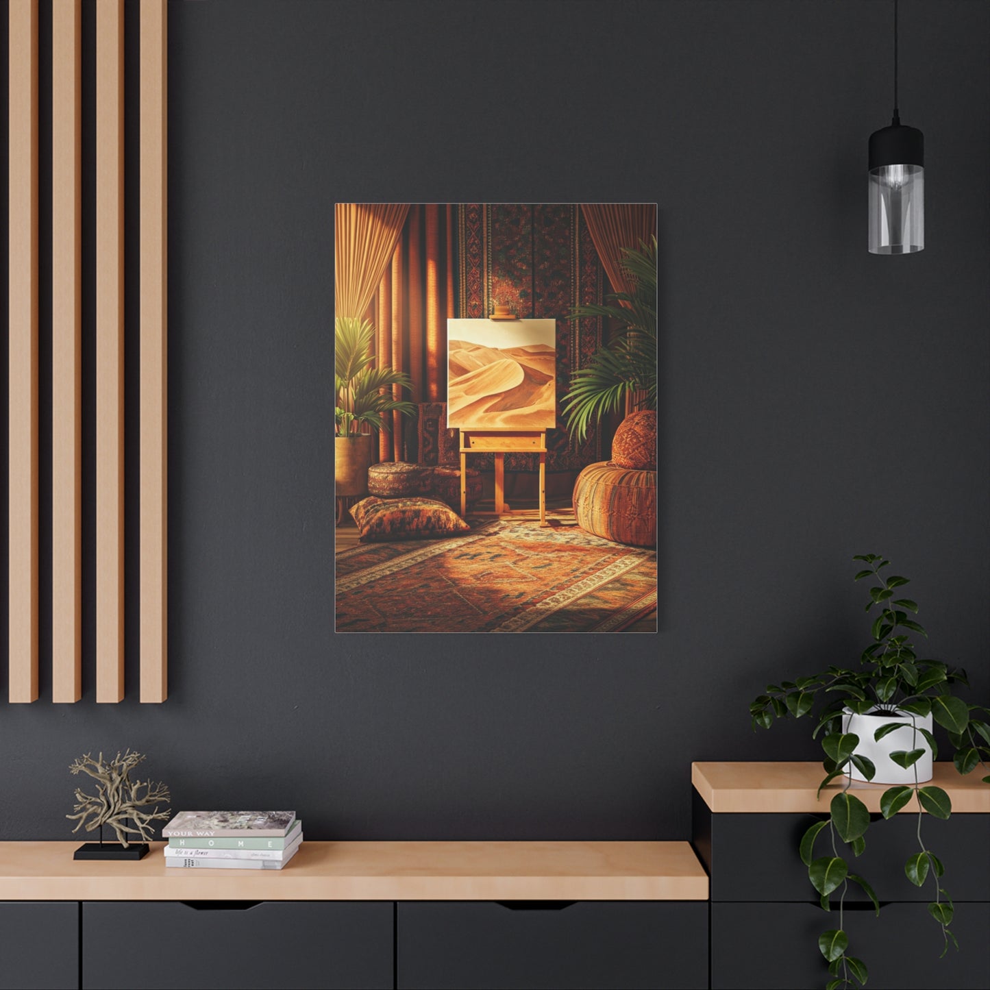Bohemian Desert Studio Interior Wall Art & Canvas Prints