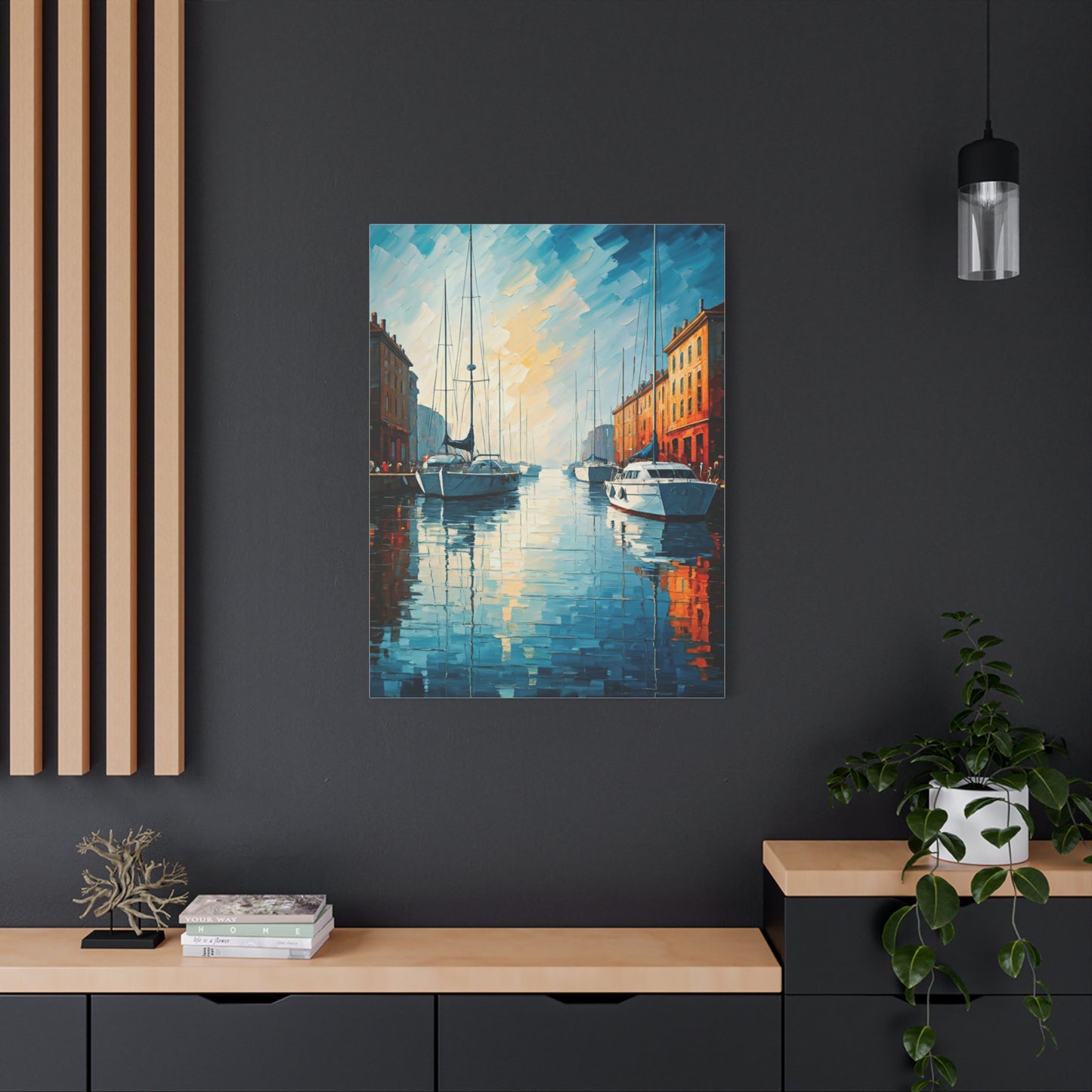 Golden Harbor Reflections Wall Art & Canvas Prints