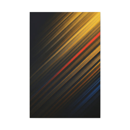 Golden Diagonal Light Abstract Wall Art & Canvas Prints