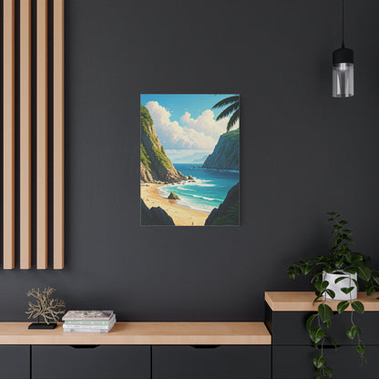 Hidden Cove Cliffside Beach Wall Art & Canvas Prints