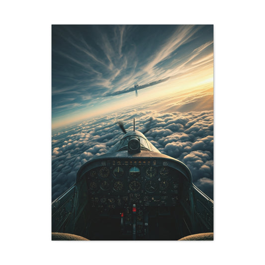 Pilot’s View Above the Cloud Sea Wall Art & Canvas Prints