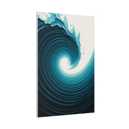 Abyssal Wave Vortex Abstract Wall Art & Canvas Prints