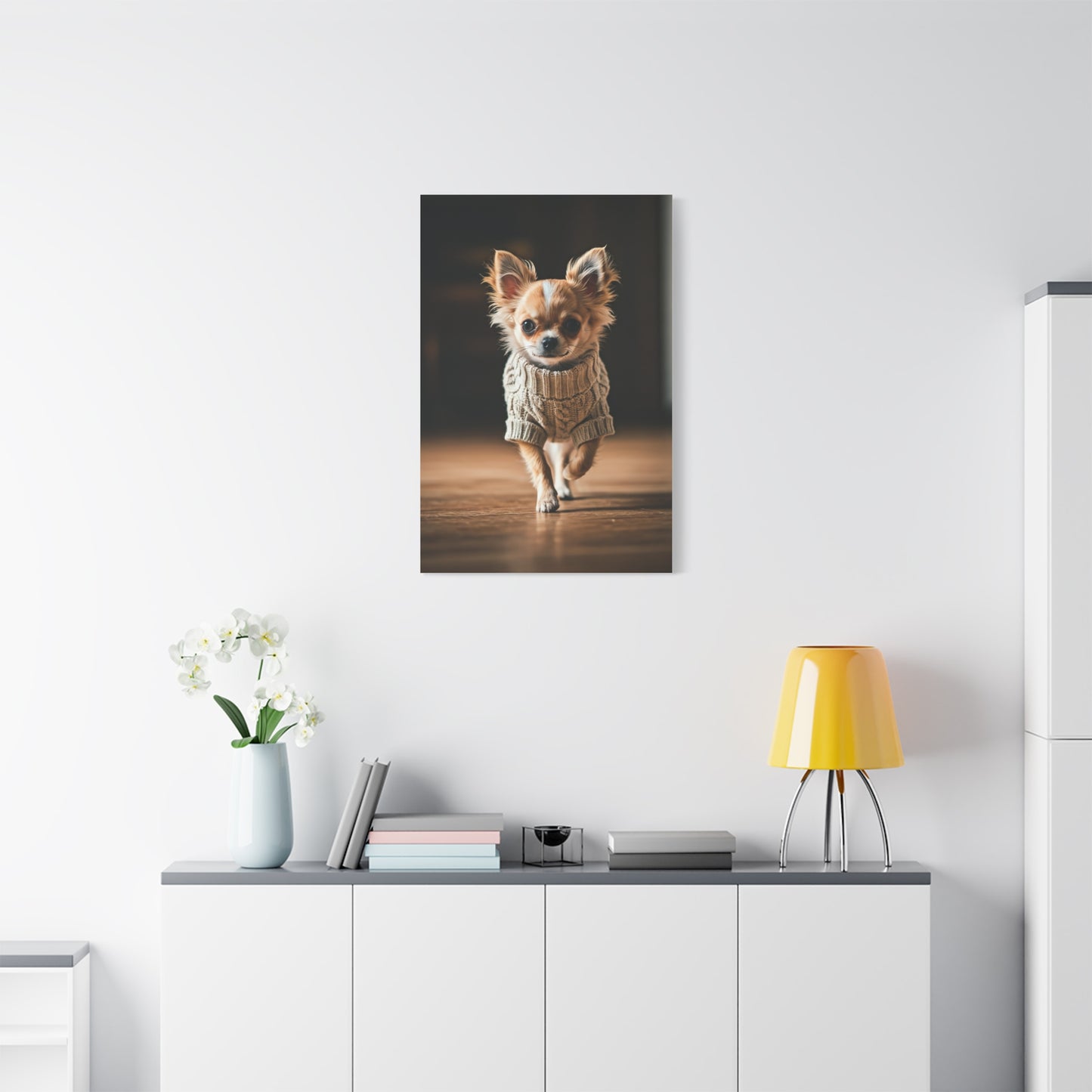 Tiny Stride Chihuahua Wall Art & Canvas Print
