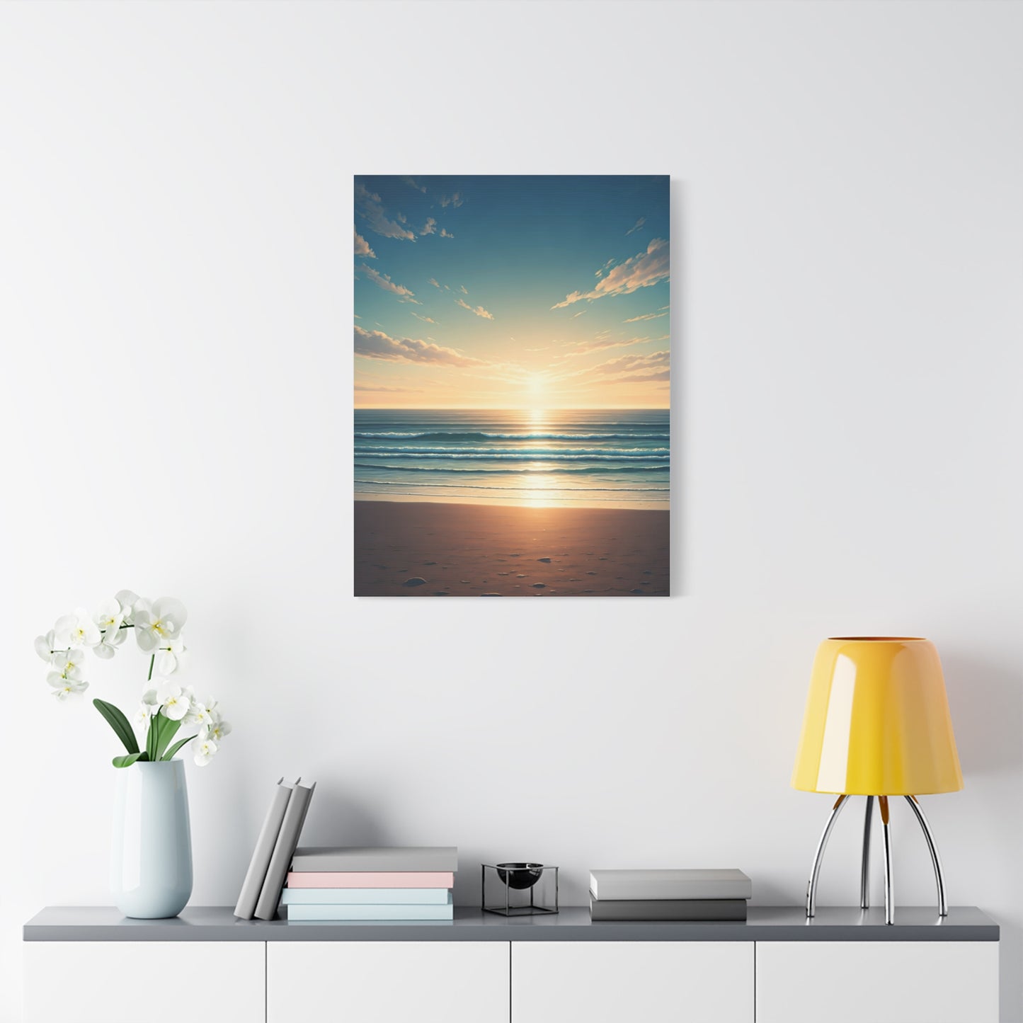 Endless Coastal Dawn Reflection Wall Art & Canvas Prints