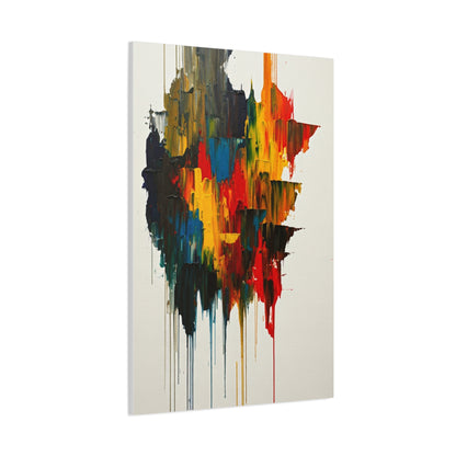 Multicolor Drip Abstract Wall Art & Canvas Prints