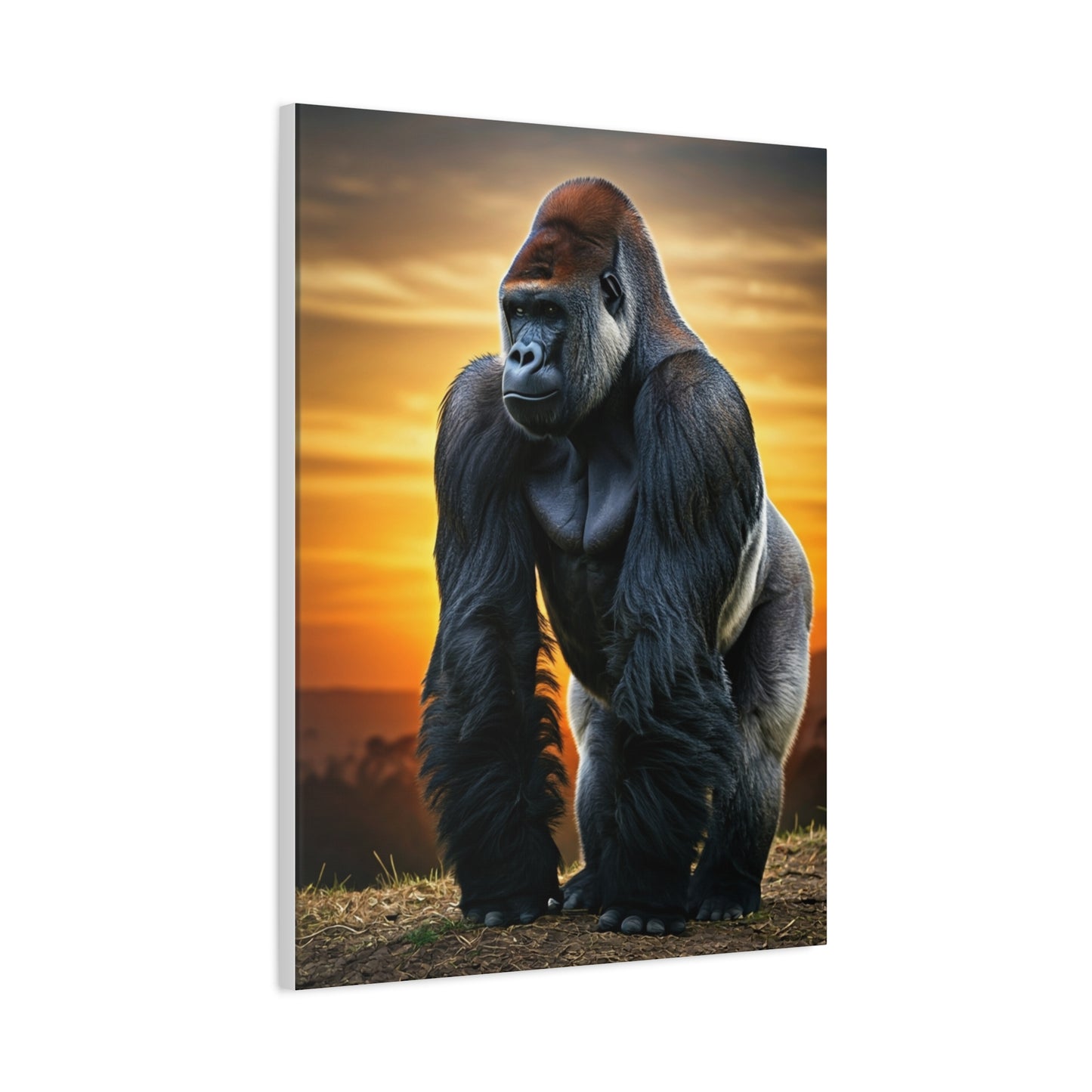 Majestic Gorilla Strength Portrait Wall Art & Canvas Prints