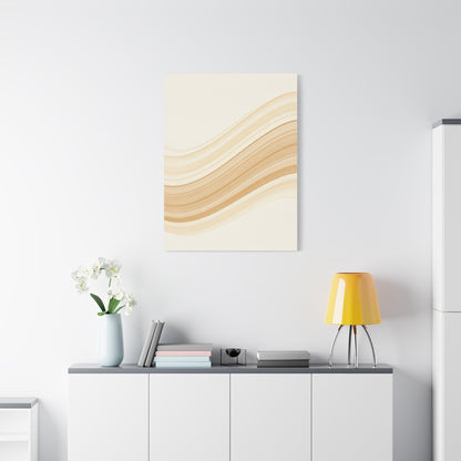 Golden Sand Flow Abstract Wall Art & Canvas Prints