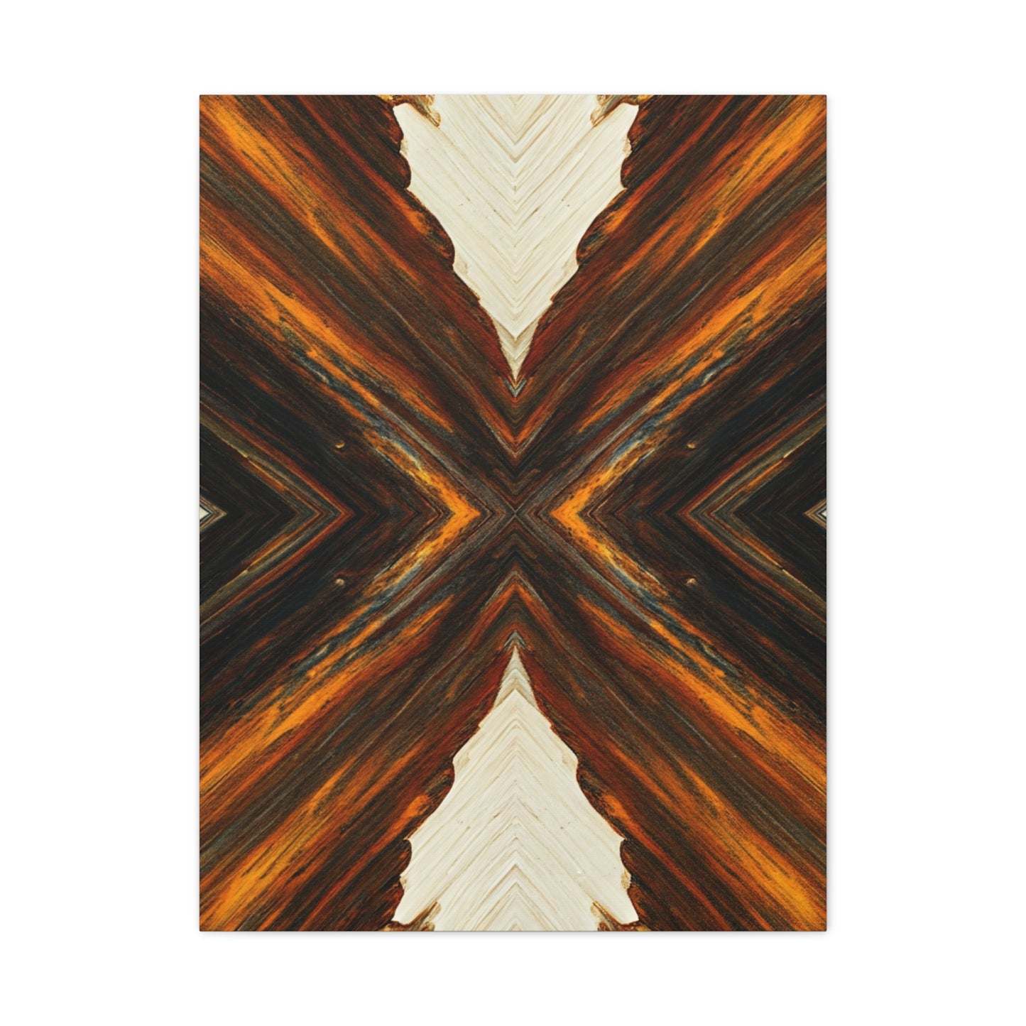 Symmetrical Earth Cross Abstract Wall Art & Canvas Prints