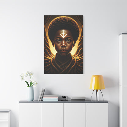 Sacred Youth Symbol Portrait Wall Art & Canvas Prints