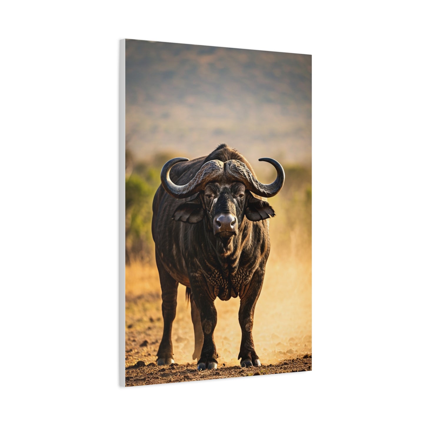 Powerful Buffalo Staring Forward Wall Art & Canvas Prints