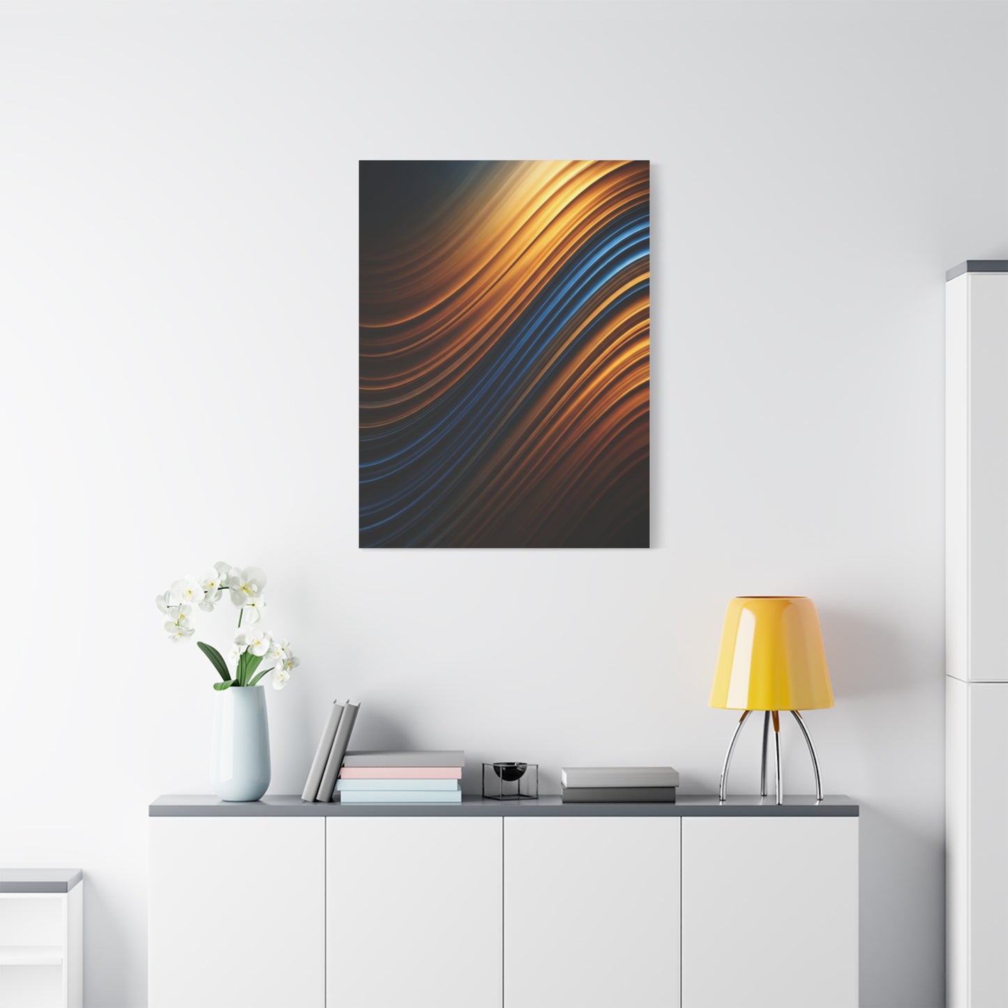 Luminous Wave Fusion Abstract Wall Art & Canvas Prints