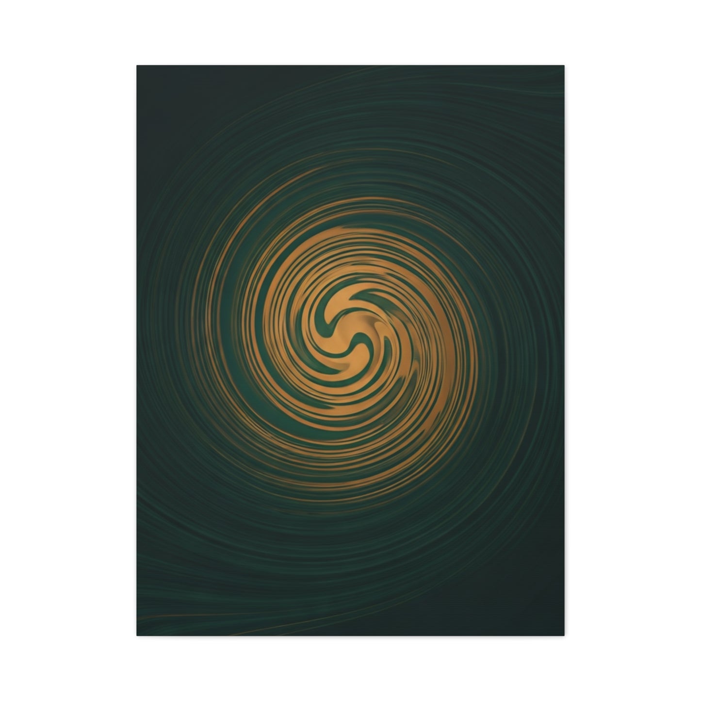 Golden Abyss Spiral Wall Art & Canvas Prints