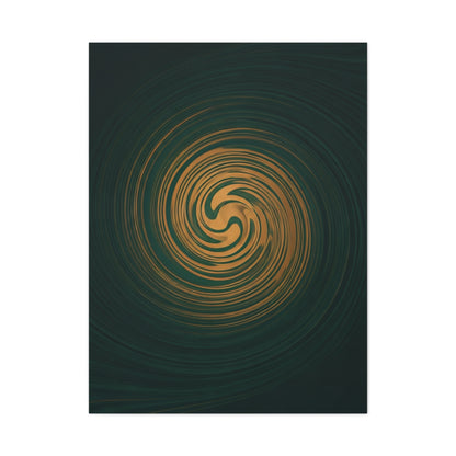 Golden Abyss Spiral Wall Art & Canvas Prints