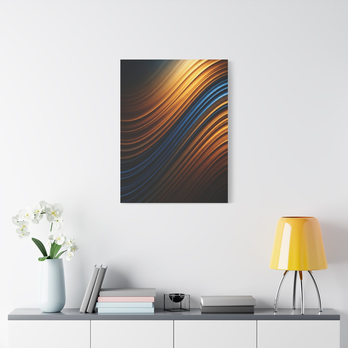 Luminous Wave Fusion Abstract Wall Art & Canvas Prints