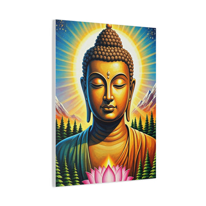 Radiant Buddha with Lotus Bloom Wall Art & Canvas Prints