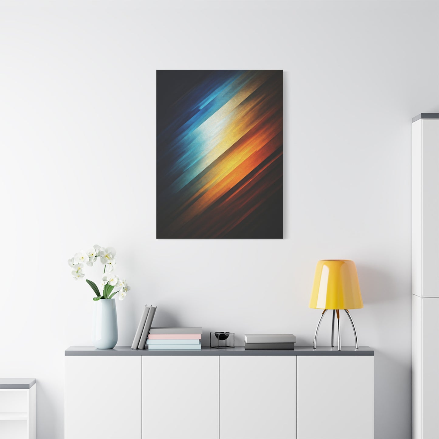 Diagonal Light Fusion Abstract Wall Art & Canvas Prints