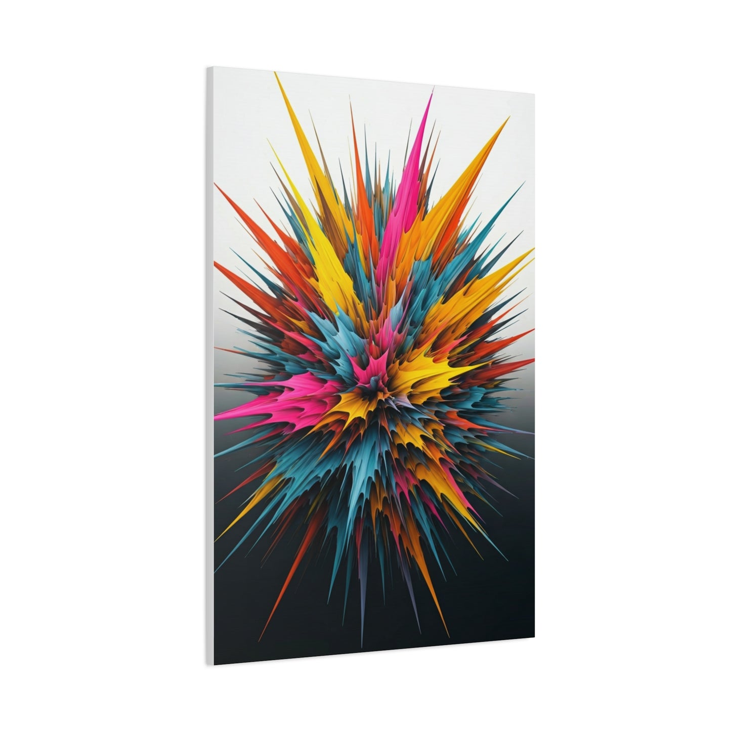 Explosive Color Bloom Abstract Wall Art & Canvas Prints