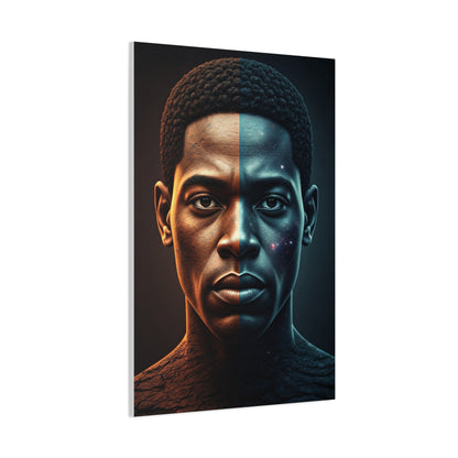 Dual Eclipse Identity Abstract Wall Art & Canvas Prints