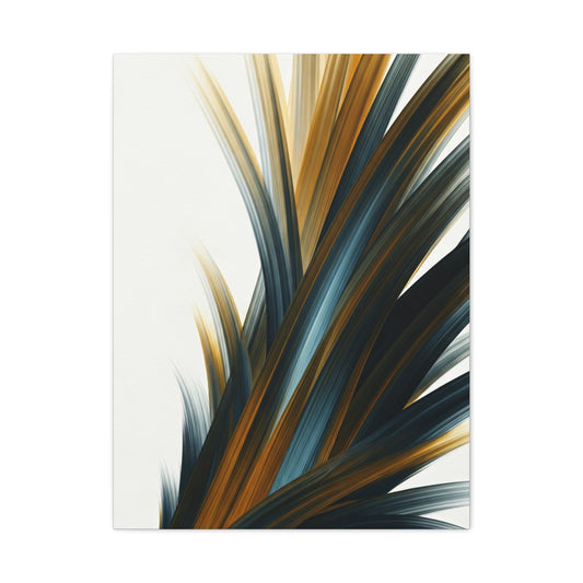 Blue and Gold Abstract Motion Wall Art & Canvas Prints