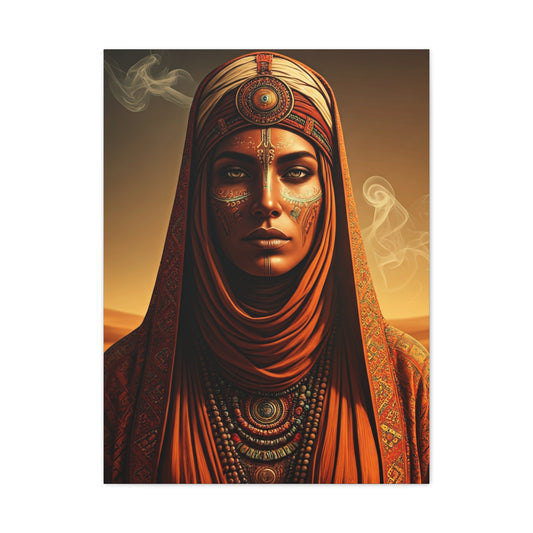 Desert Oracle with Sacred Symbols Wall Art & Canvas Prints
