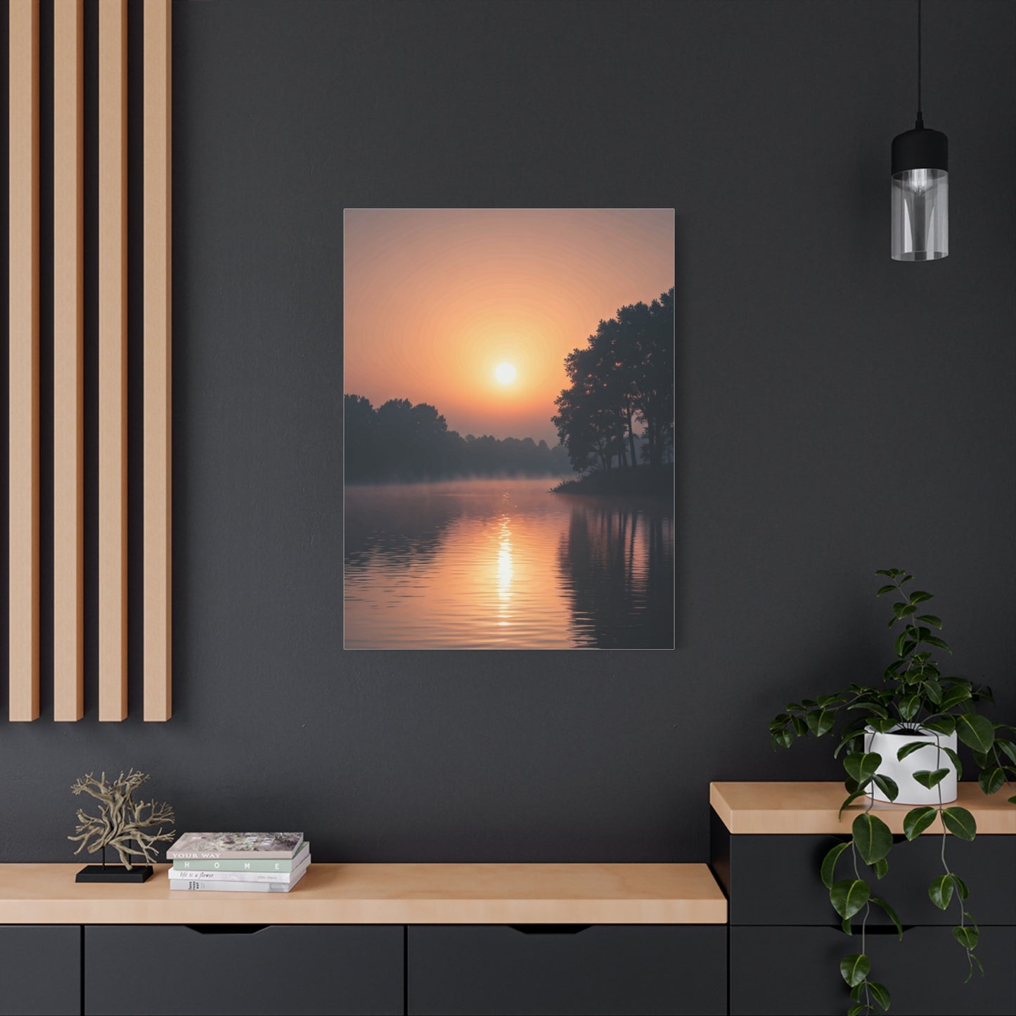 Sunrise Lake Reflection Wall Art & Canvas Prints