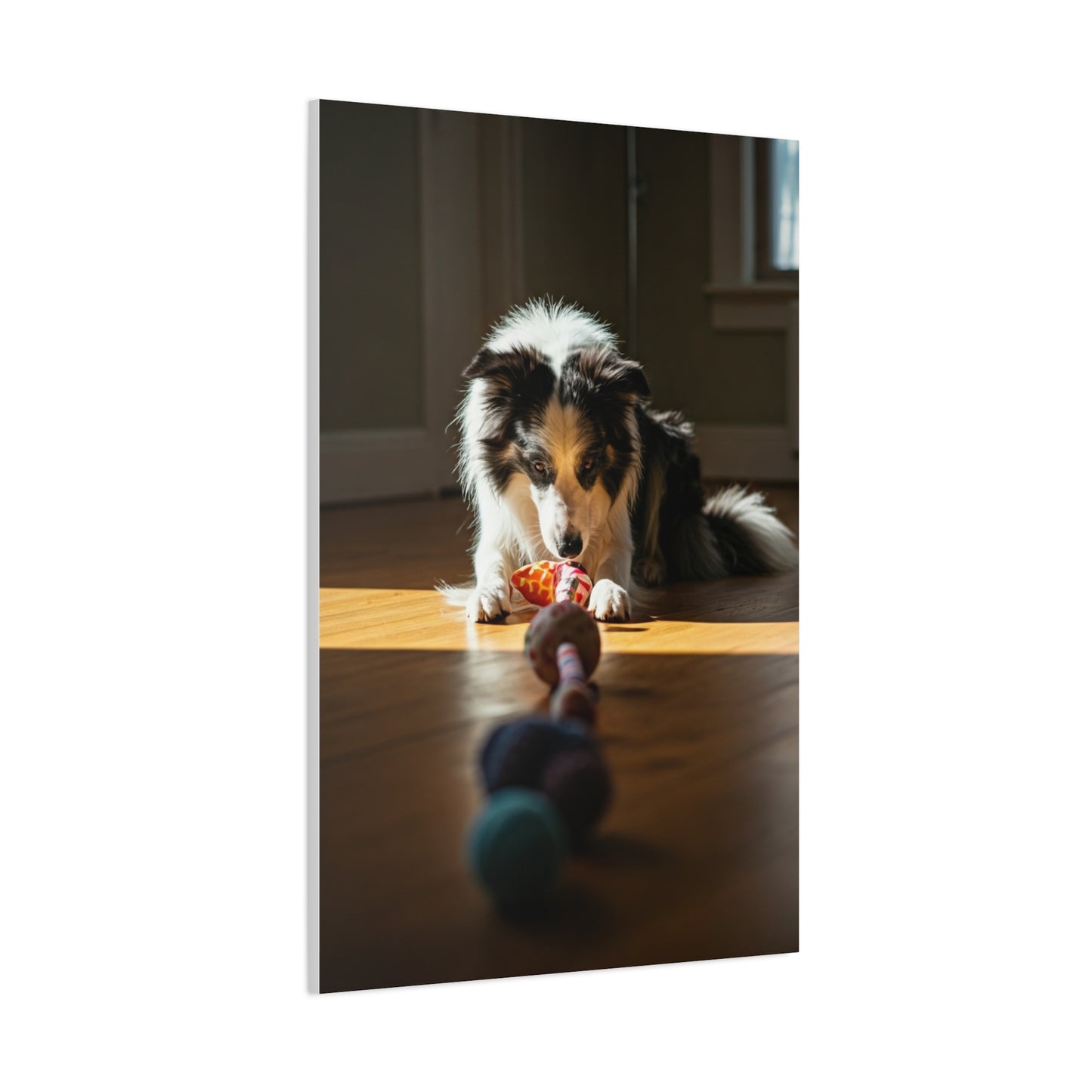 Sunlit Playtime Pup Wall Art & Canvas Print