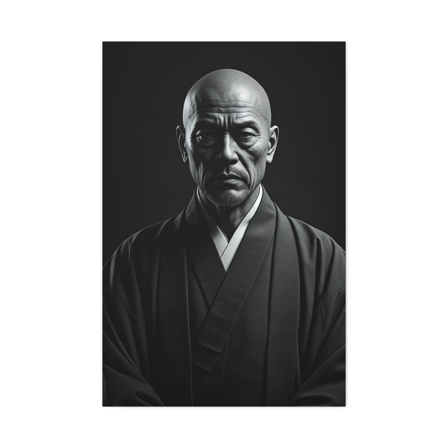 Stoic Figure in Minimalist Portrait Wall Art & Canvas Prints