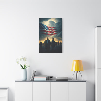 American Flag Gathering of Hope Wall Art & Canvas Prints