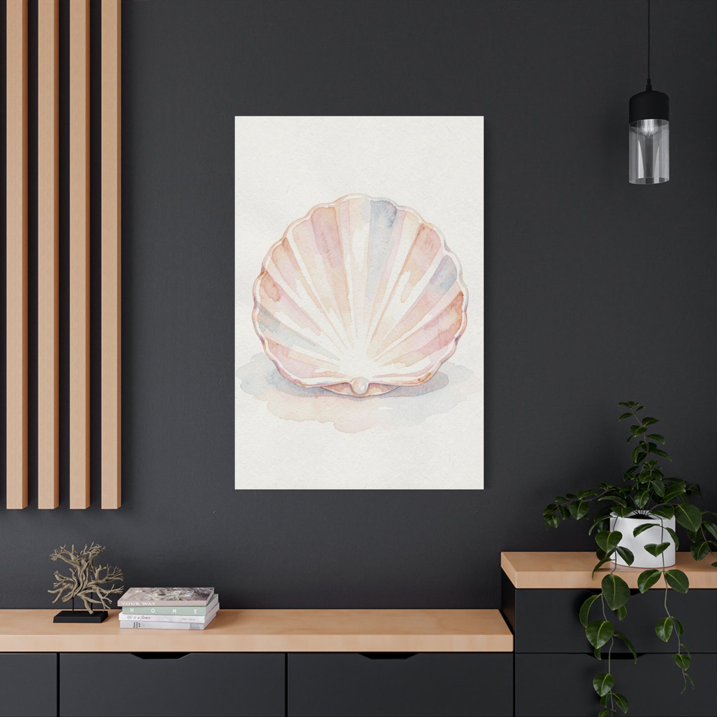 Blush Shell Elegance Wall Art & Canvas Prints