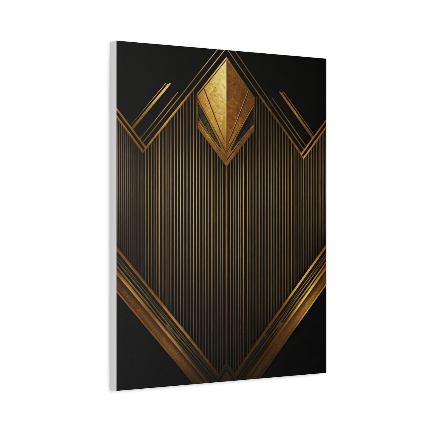 Golden Deco Crown Geometry Wall Art & Canvas Prints