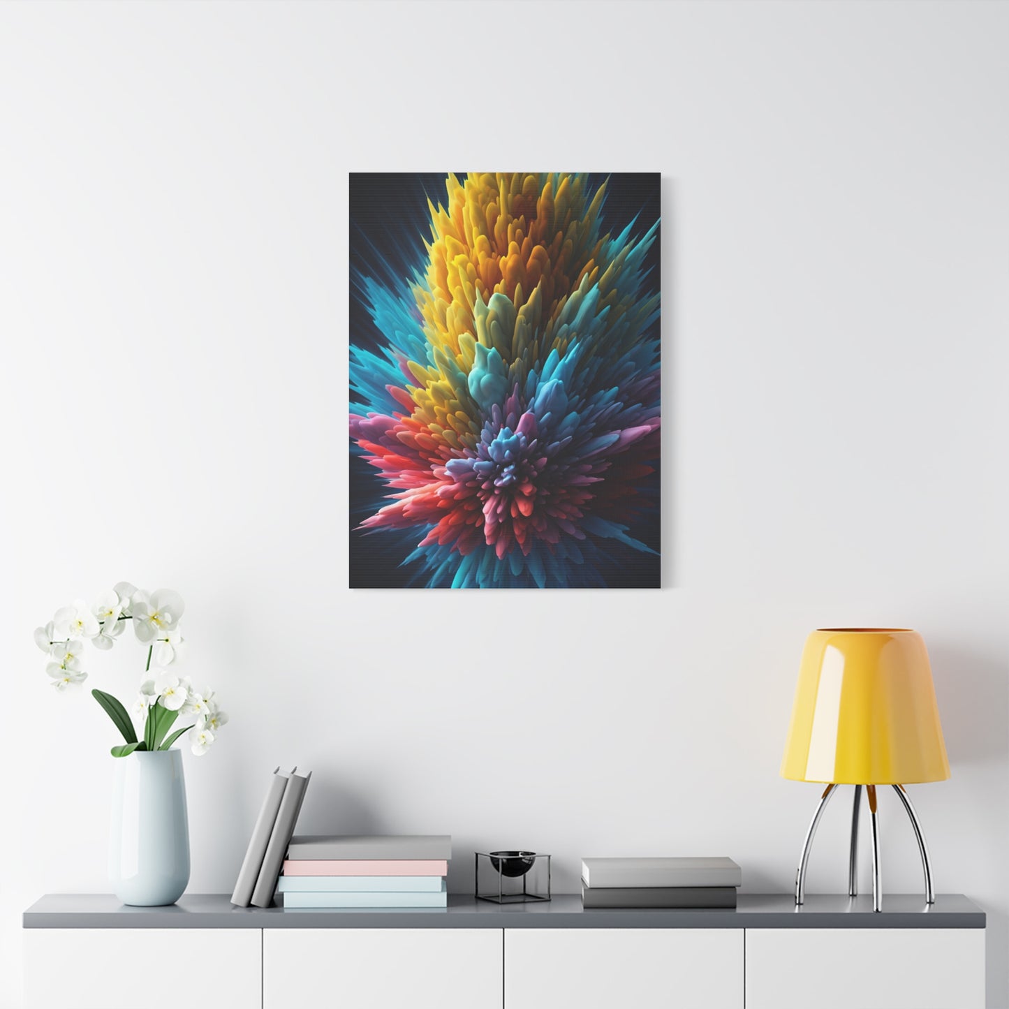 Vibrant Energy Bloom Abstract Wall Art & Canvas Prints