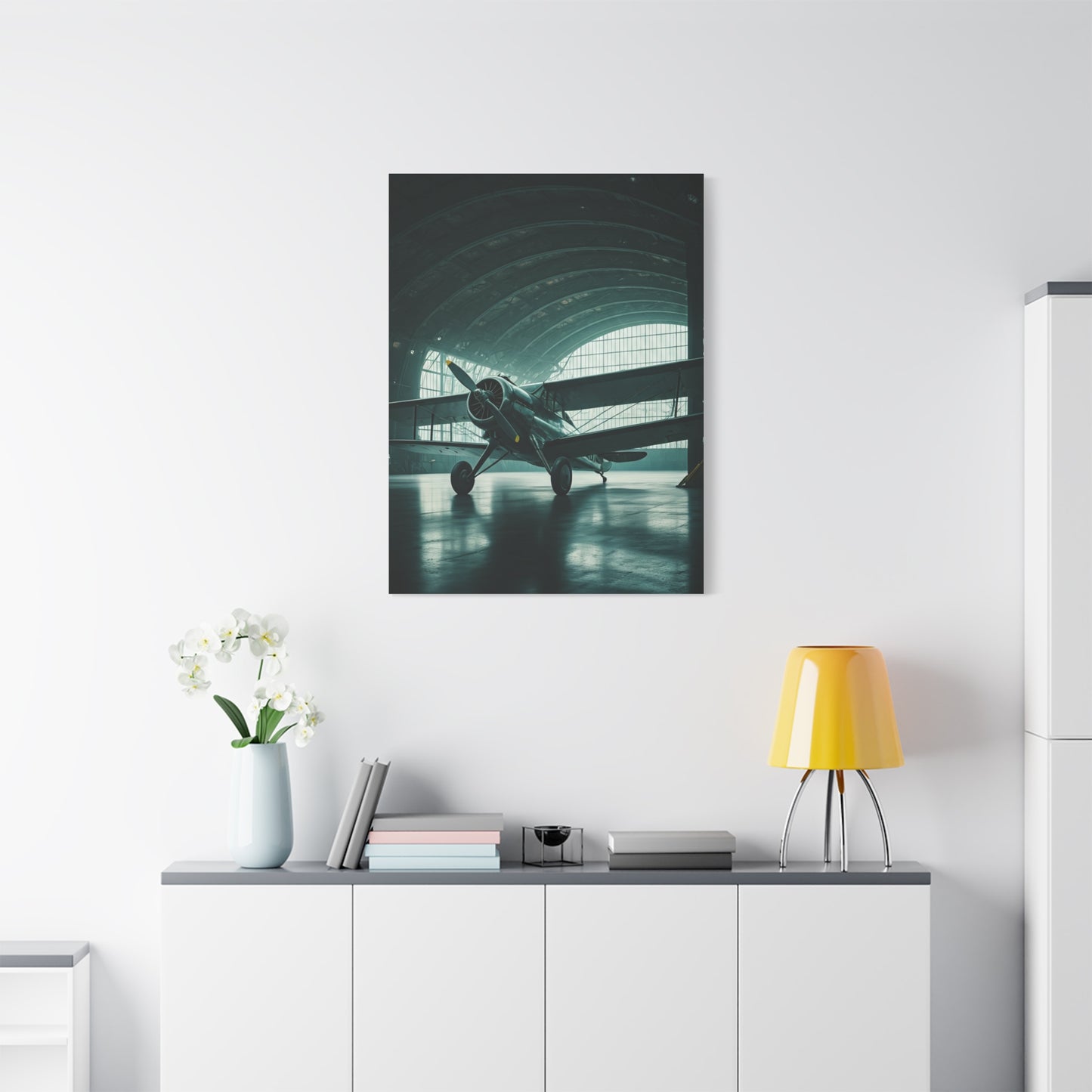 Modern Hangar Aircraft Silence Wall Art & Canvas Prints