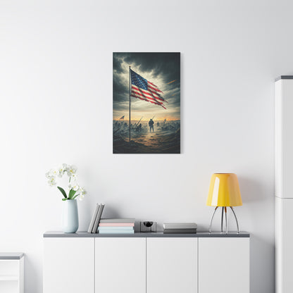 Battlefield Patriot Flag Tribute Wall Art & Canvas Prints