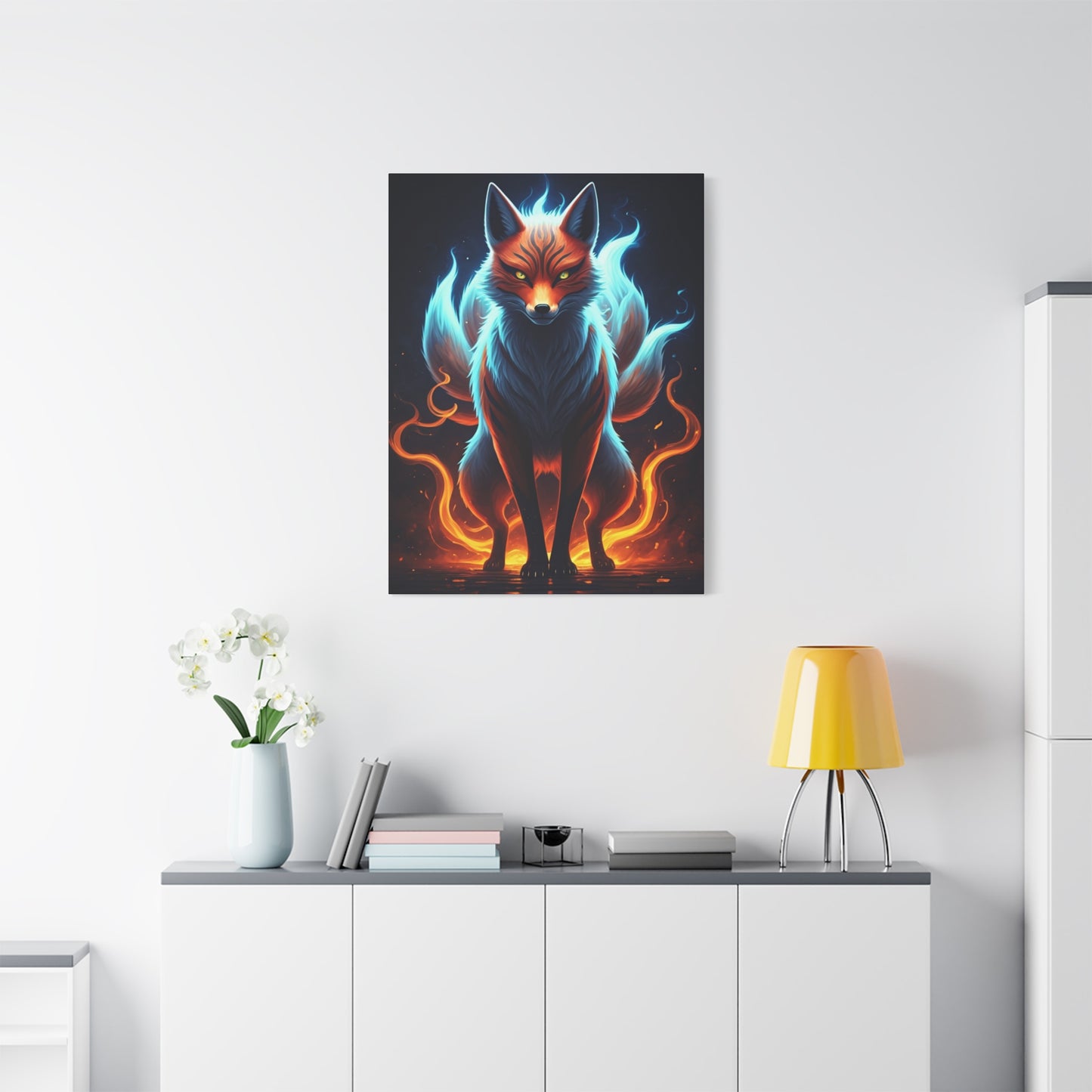 Spirit Flame Fox Wall Art & Canvas Prints