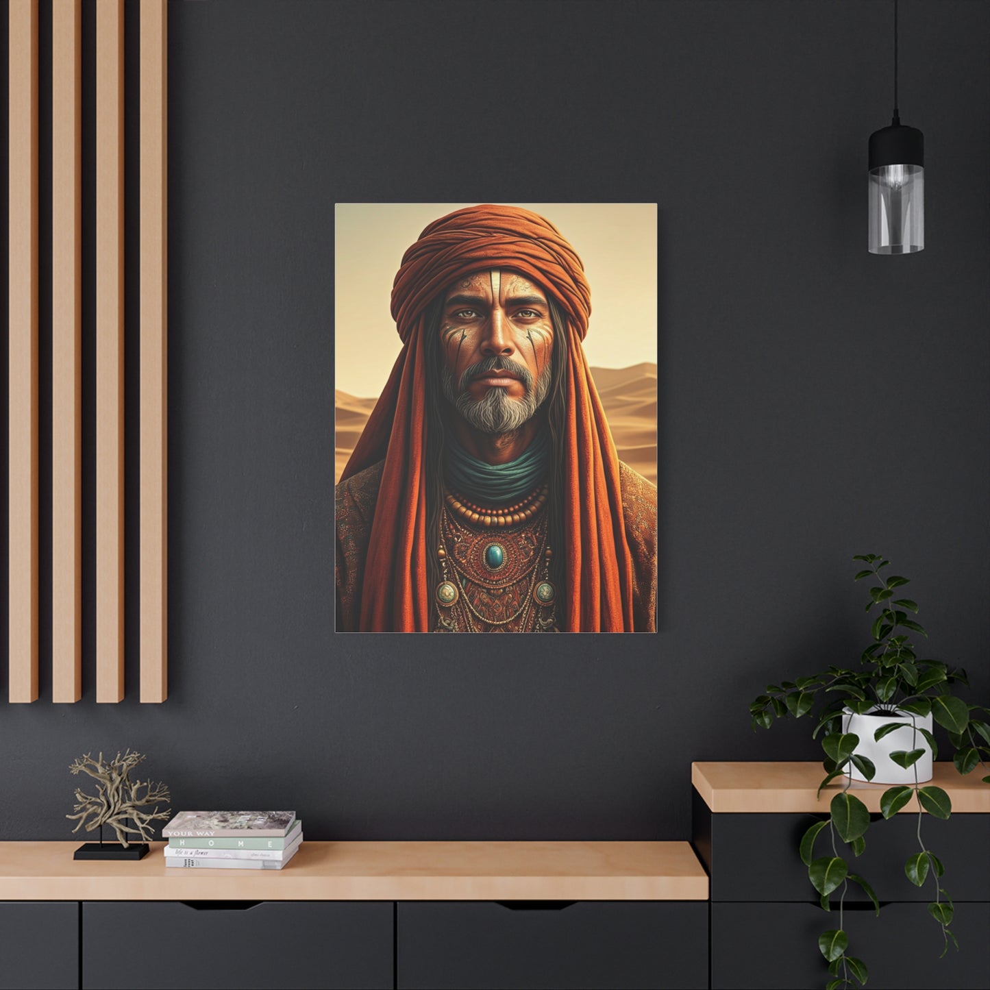 Desert Elder with Tribal Markings Wall Art & Canvas Prints