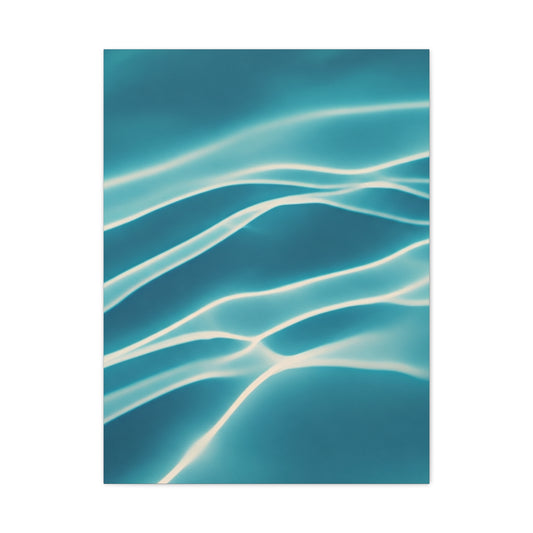 Aqua Light Ripple Wall Art & Canvas Prints  Product Description