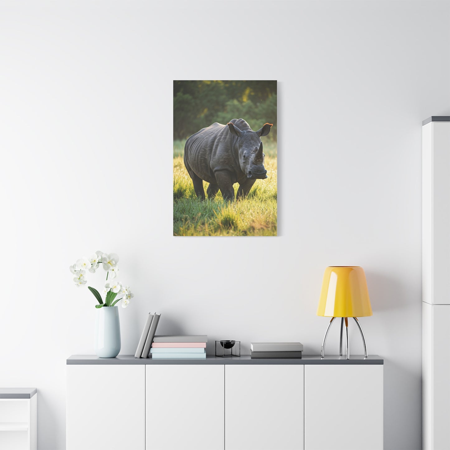 Quiet Strength Rhino Wall Art & Canvas Prints