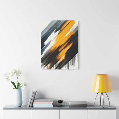 Golden Impact Abstract Wall Art & Canvas Prints