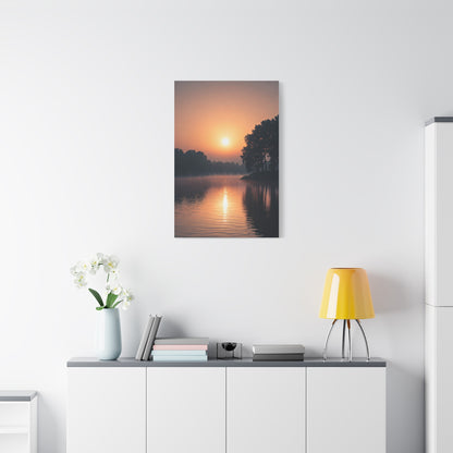 Sunrise Lake Reflection Wall Art & Canvas Prints
