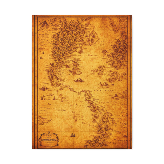 Antique Treasure World Map Wall Art & Canvas Prints