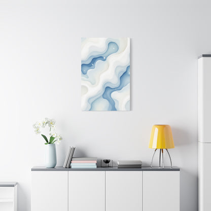 Flowing Blue Marble Waves Wall Art & Canvas Prints