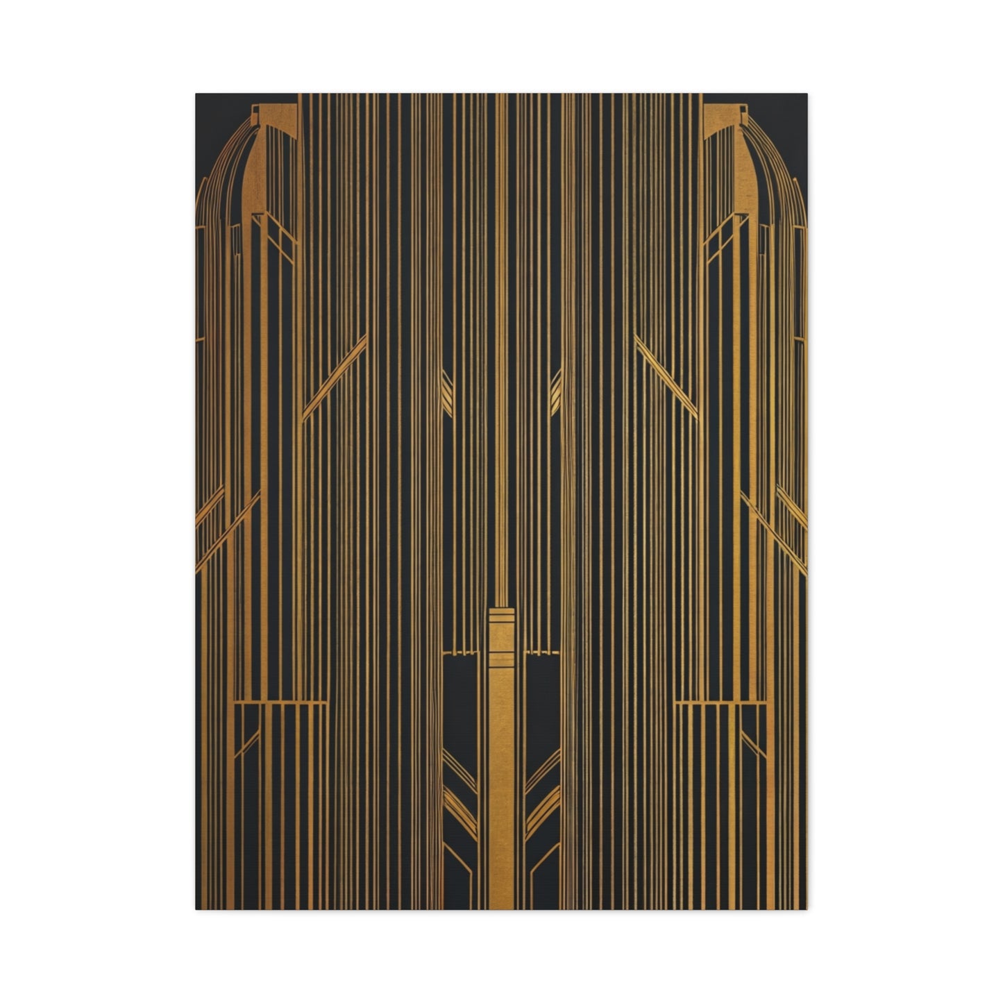 Golden Gate Art Deco Geometry Wall Art & Canvas Prints