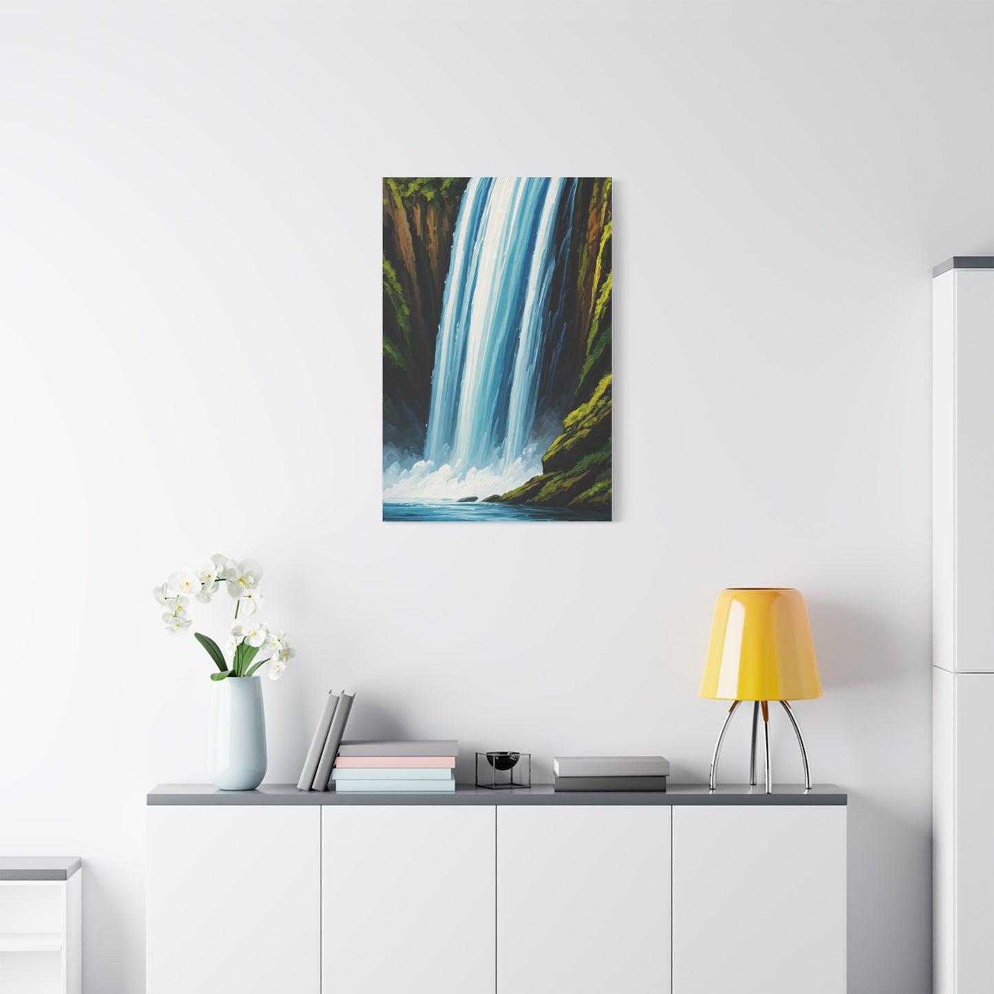 Tall Cascading Waterfall Wall Art & Canvas Prints