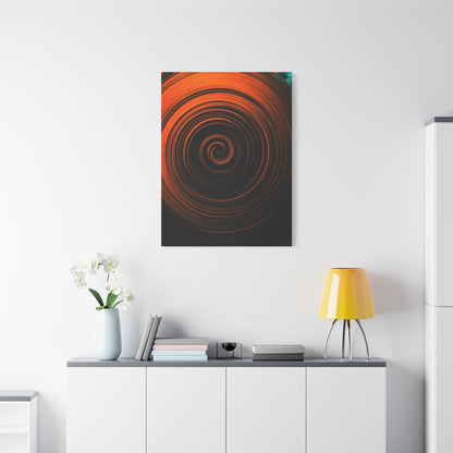 Amber Vortex Spiral Abstract Wall Art & Canvas Prints