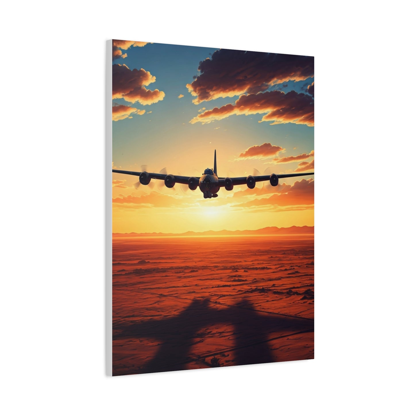 Golden Sky Takeoff Flight Wall Art & Canvas Prints