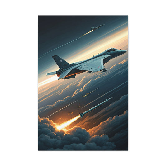Cloudfire Jet Pursuit Wall Art & Canvas Prints