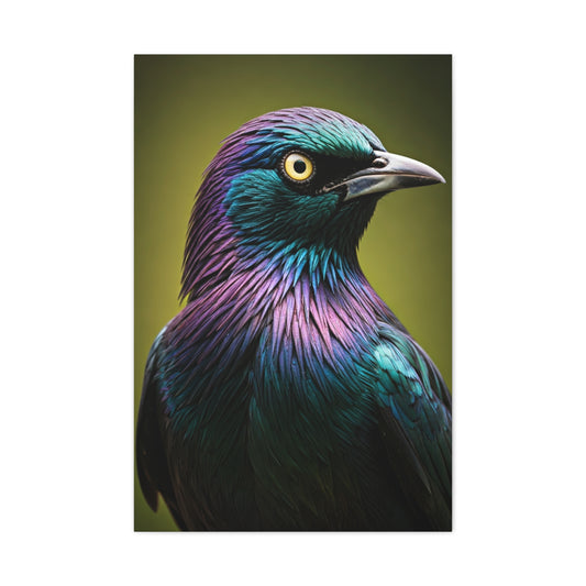 Iridescent Pigeon Portrait Wall Art & Canvas Prints