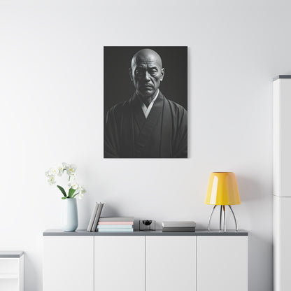 Stoic Figure in Minimalist Portrait Wall Art & Canvas Prints